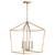 Satco 60-7932 - Emma 4-Light Large Pendant - Burnished Brass - Dining Room 