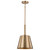 Satco 60-7939 - Alexis 1-Light Small Pendant - Burnished Brass Finish 