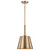 Satco 60-7939 - Alexis 1-Light Small Pendant - Burnished Brass Finish 