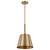 Satco 60-7939 - Alexis 1-Light Small Pendant - Burnished Brass Finish 