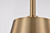 Satco 60-7939 - Alexis 1-Light Small Pendant - Burnished Brass Finish 