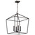 Satco 60-7941 - Emma 4-Light Small Pendant - Matte Black - E12 Base 