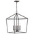 Satco 60-7941 - Emma 4-Light Small Pendant - Matte Black - E12 Base 