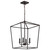 Satco 60-7952 - Emma 4-Light Pendant - Dark Bronze - Sloped Ceiling 