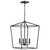Satco 60-7952 - Emma 4-Light Pendant - Dark Bronze - Sloped Ceiling 