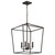 Satco 60-7952 - Emma 4-Light Pendant - Dark Bronze - Sloped Ceiling 