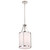 Satco 60-7971 - Easton 1-Light Pendant - Polished Nickel - White Linen Shade 
