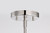 Satco 60-7972 - Easton 3-Light Pendant - Polished Nickel - White Linen Shade 