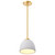 Satco 60-8002 - Collins 8in Mini Pendant - Brushed Brass - Indoor 