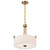 Satco 60-8204 - Liam 3-Light Pendant - Burnished Brass - 15.9in Diameter 