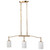 Satco 60-8208 - 3-Light Island Pendant - Burnished Brass - Kitchen Island 