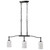 Satco 60-8218 - Liam 3-Light Island Pendant - Matte Black Finish 