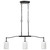 Satco 60-8218 - Liam 3-Light Island Pendant - Matte Black Finish 