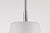 Satco 60-8227 - Lune Mini Pendant - Brushed Nickel - Etched White Glass 