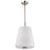 Satco 60-8228 - Lune 3-Light Pendant - Brushed Nickel - Etched White Glass 