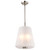 Satco 60-8228 - Lune 3-Light Pendant - Brushed Nickel - Etched White Glass 