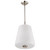 Satco 60-8228 - Lune 3-Light Pendant - Brushed Nickel - Etched White Glass 