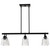 Satco 60-8610 - Grayson 6-Light Island Pendant - Matte Black - Kitchen Island 