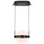 Satco 62-2031 - Arvada 8in LED Pendant - 3000K - Matte Black, 24W 