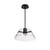 Satco 62-2062 - 17" LED Pendant - 3000K - Matte Black - 18W Dimmable 