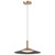 Satco 62-2092 - Corrine 14in LED Pendant - CCT Selectable - Burnished Brass 