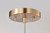 Satco 62-2093 - Corrine 18in LED Pendant - CCT Selectable - Burnished Brass 