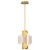 Satco 62-2412 - Idris 4-Light LED Pendant - 3000K - Vintage Brass 
