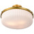 Satco 60-8667 - Solara Semi-Flush Mount - Natural Brass - 16.6in 