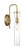 Satco 60-6855 - Spyglass 1-Light Wall Sconce - Vintage Brass - Damp Rated 