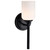 Satco 60-8641 - Solara 1-Light Wall Sconce - Matte Black - Damp Rated 