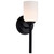 Satco 60-8641 - Solara 1-Light Wall Sconce - Matte Black - Damp Rated 