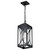 Satco 60-8125 - Oaklyn 1-Light Hanging Lantern - Matte Black - Outdoor Damp Rated 