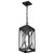 Satco 60-8125 - Oaklyn 1-Light Hanging Lantern - Matte Black - Outdoor Damp Rated 