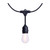 Satco S8020R1 - 24' LED String Light - 2700K - 12×1W S14 Lamps, IP65 