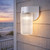Wave 216-WH - White Cylinder Outdoor Plastic Wall Light with Clear Prismatic Lens 