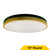 Halco 25545 - Flush Mount Modern Round Ring - CCT Selectable - Black/Gold, 21W 