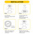 Halco 90276 - 14in Flush Mount Double Ring - CCT Selectable - Motion Sensor