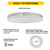 Halco 90325 - Slim Drum Flush Mount - CCT Selectable - 11in Brushed Nickel
