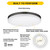 Halco 90330 - 15in Flush Mount Slim Drum - CCT Selectable - Microwave Sensor