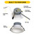 Halco 89211 - 6in Commercial Downlight - CCT Selectable - IP65 Wet Rated