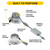 Halco 89224 - 8in Commercial Downlight - CCT Selectable - Emergency Ready