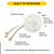 Halco 83138 - Temporary Disk Light 4in Round - 5000K - Damp Rated 