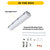 Halco 28115 - ProLED Select 2FT Linear Vaportight - CCT Selectable - EM Battery Backup