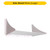 Halco 24977 - Sektor Area G2 Large Side Shield - White - Wet Rated