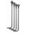 Halco 741200 - Anchor Bolts (4) - 4in Square/Round Pole - Galvanized