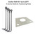 Halco 741305 - Anchor Bolt Kit for 4in Round Pole - 10â€“25FT - Galvanized Steel