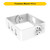 Halco 24986 - SekTor Trunnion Mount - White - Fits 100â€“300W Area Lights