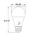 Halco 83212 - ProLED Select A19 LED Lamp - CCT Selectable - E26 Dimmable 