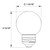 Halco 82660 - G16.5 LED Filament Globe - 2700K - E26 Dimmable