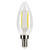 Halco 82549 - LED Filament B11 Candelabra Lamp - 2700K - E12 Base, Dimmable